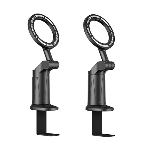 2 Pack Airplane Phone Holder Mount, Magnetic with Manual Twist Clamp