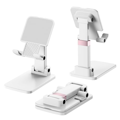 Cell Phone Stand Cute Mobile Holder For iPhone Desk Office Accessories - color: 05-Snow-white