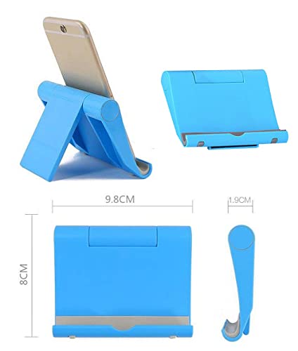 4 Pack Adjustable Desktop Cell Phone Stand for Phones & Tablets - color: Pink+Purple+Blue+White