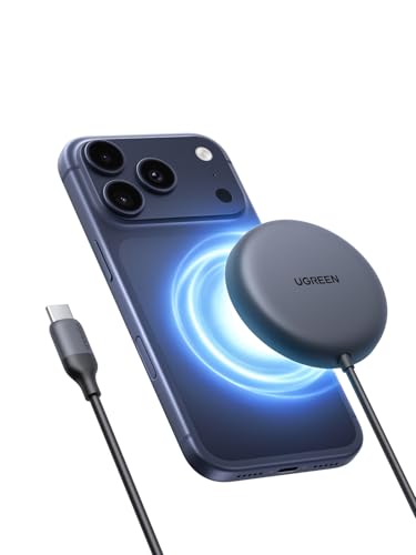 UGREEN Qi2.2 25W MagSafe-Compatible Wireless Charging Pad - color: Grey