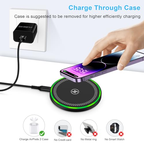 Wireless Charger Fast Charging Pad Wireless Phone Charger Pad