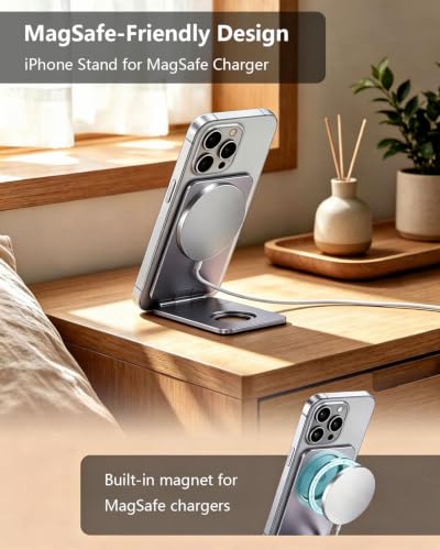 Phone Stand, 0.23“ Ultra-Lightweight and Portable iPhone Tripod Stand - color: Grey