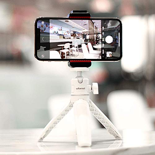 ULANZI Extension Pole Tripod Mini Selfie Stick Stand Handle Grip Vlogging - color: White