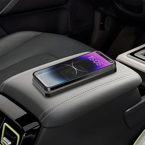Wireless Car Charger Pad for Honda Pilot 4th Gen 2023 2024 2025 2026 15W Wireless Charging Mat Non-Slip Silicone Phone Charger DIY Trim-to-Fit Accessories,USB - color: USB