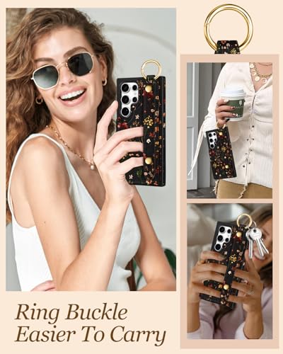 Petitian for Samsung Galaxy S24 Ultra Wallet Case, Growing Flower - color: Grow Flower, size: Samsung Galaxy S24 Ultra