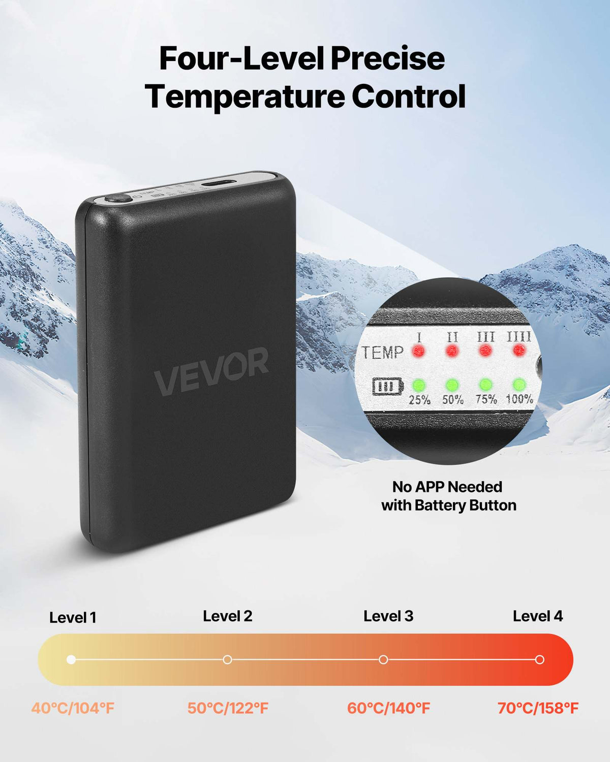 Heated Socks, 6000mAh Battery Powered, Rechargeable Heating Socks with 4 Heating Levels, Electric Heated Sock with APP Control for Men Women, Foot Warmer for Hunting Riding Camping Hiking
