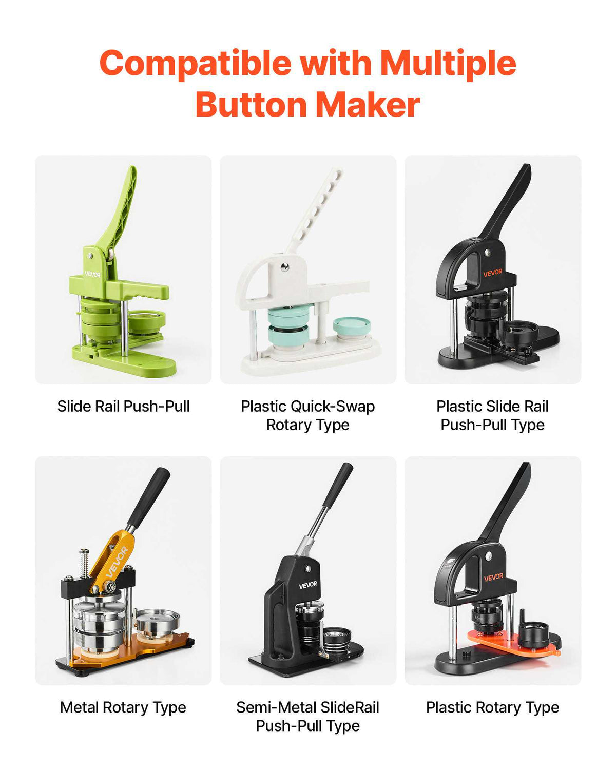 Button Maker Supplies 200 Sets 0.98 in / 25 mm Pin Back Button Parts, with Metal Backs, Metal Shells, Clear Mylar Films, and Blank Circle Papers, for Home DIY, School Events, and Custom Studio