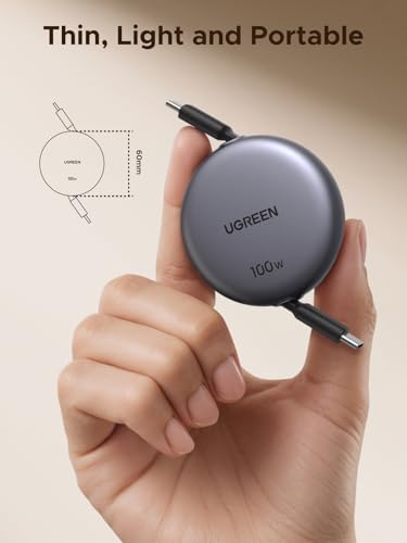 UGREEN 165W Power Bank + 100W Retractable USB-C Cable