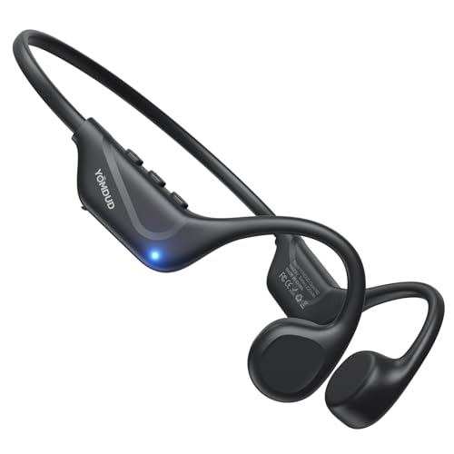 Bone Conduction Headphones, Open Ear Wireless Headphones with Mic