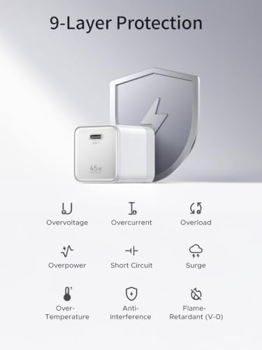 UGREEN Nexode Air 45W USB C Charger Block, Ultra Mini GaN Fast Charging - color: White