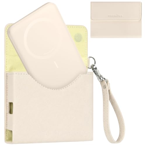 Power Bank Case for Anker Nano 5000mAh Magnetic Wireless Charging Battery - color: Blush, size: 4.05*2.75*0.39inch