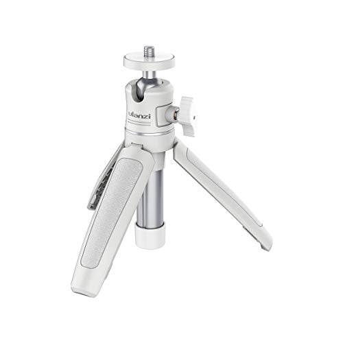 ULANZI Extension Pole Tripod Mini Selfie Stick Stand Handle Grip Vlogging - color: White