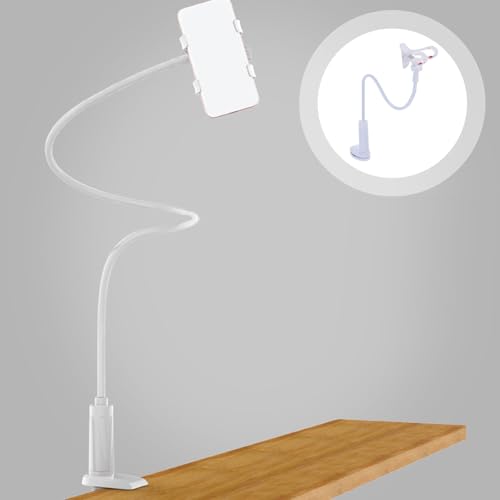 Adjustable Clip Phone Holder Stand for Smartphones and E-Readers