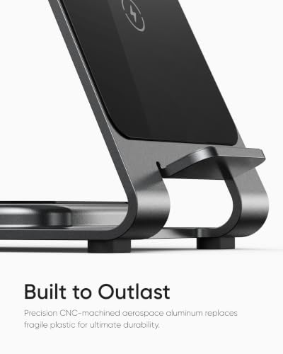 Intoval Aluminum 3 in 1 Wireless Charging Station for iPhone 17 16 15 14 13 12 11 Pro Max XR, Wireless Charger for Apple Watch 11 10 9 8 7 Ultra SE 3 2, Phone Charger for AirPods 4 Pro 2 3 (Desert) - color: Desert
