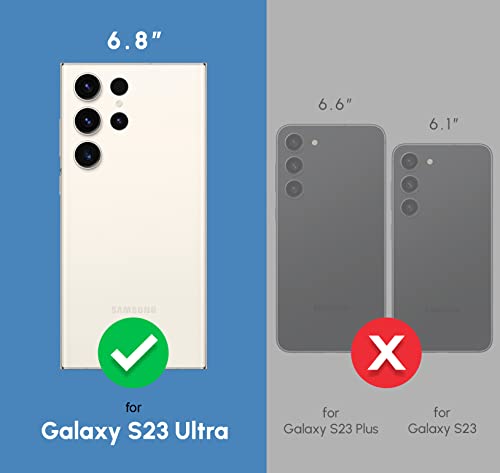 Shields Up for Samsung Galaxy S23 Ultra Case with Card Holder Stand, Clear - color: Clear, size: Galaxy S23 Ultra
