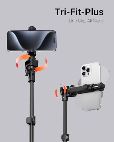 VIMOSE 66" Phone Tripod, Tripod for iPhone with Remote & Phone Stand - color: ANTHRACITE