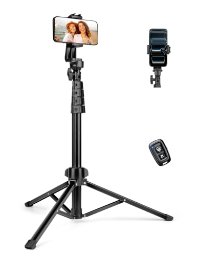 NINEIGH Phone Tripod, 66inch Extendable Travel Tripod for iPhone & Android - size: 66 Inch