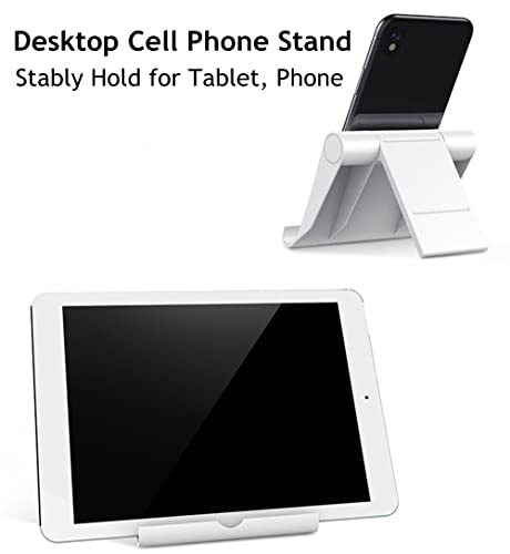 4 Pack Adjustable Desktop Cell Phone Stand for Phones & Tablets - color: Pink+Purple+Black+Blue
