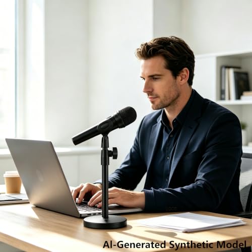 BILIONE 3 in 1 Desktop Microphone Stand, Height Adjustable Table Mic Stand - size: 101S