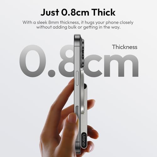 ULANZI MA60 Magnetic Phone Tripod, Aluminium Mini Tripod for iPhone Silver - color: Silver