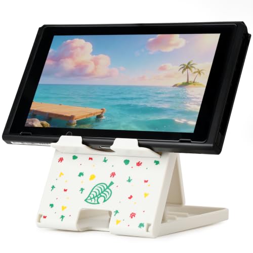Foldable Stand for Nintendo Switch/2/Lite/OLED, Adjustable Switch Holder - color: White