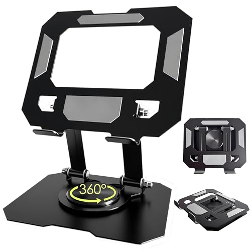 2026 Tablet Stand for iPad, 360° Rotating Desktop Holder,- Black - size: Black-1 PACK