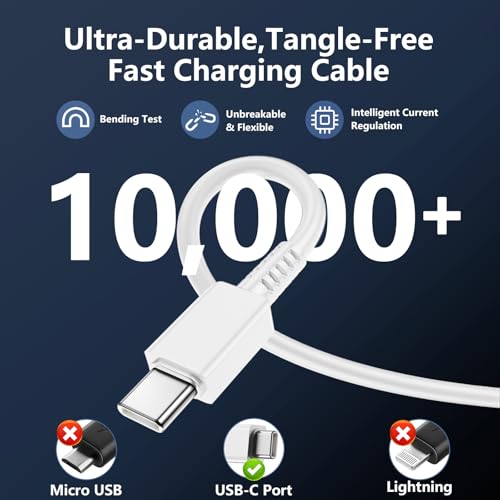65W USB C Charger for iPhone 18/17Pro/Max,3-Port Fast Charger USB C - color: white