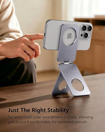 Phone Stand, 0.23“ Ultra-Lightweight and Portable iPhone Tripod Stand - color: Grey