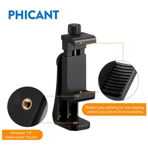 Phone Tripod Mount Adapter, Universal Tripod Cell Phone Holder