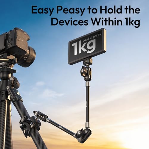 ULANZI CO78 22" Magic Arm w Super Clamp Desk C Clamp, 1kg Load Articulating