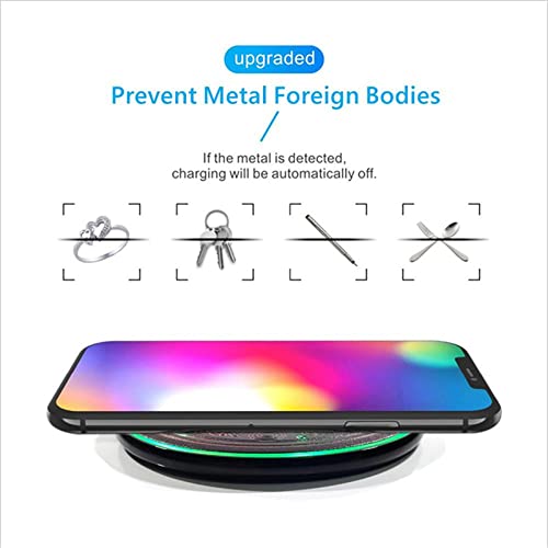 Magic Array Wireless Charger Dock, Creative Pattern Charging Pad, 10W Fast Charge for Qi Wireless Charging Devices,D - color: D