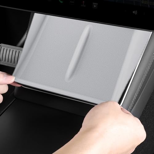 Mobile Charging Base Tray Pad Anti-Slip Mat for Vehicle Center Console Secure Device Placement and Heat Control Stylish Silicone Device Mat Tray Slip - color: Glossy original car