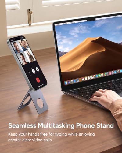 Phone Stand, 0.23“ Ultra-Lightweight and Portable iPhone Tripod Stand - color: Grey