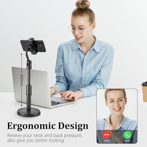 Cell Phone Holder, Height and Angle Adjustable Cell Phone Holder