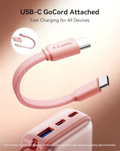 INIU Mini Portable Charger, Small 10000mAh 45W Fast Charging Power Bank - color: Light Purple