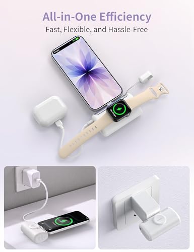 RORRY PalmGo Portable Charger Power Bank 10000mAh 3-in-1 Mini Battery Pack - color: Green