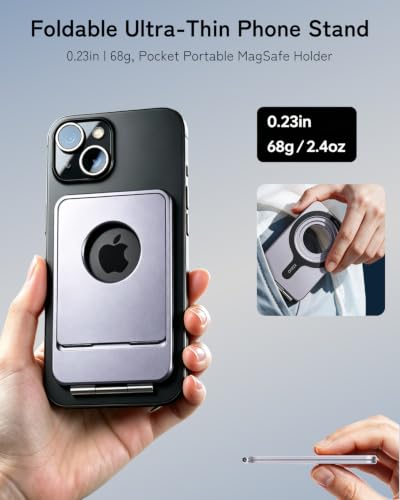 Phone Stand, 0.23“ Ultra-Lightweight and Portable iPhone Tripod Stand - color: Grey