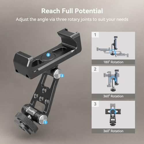 SMALLRIG Universal Phone Holder Mount with Cold Shoe - 4382 - size: Version 1
