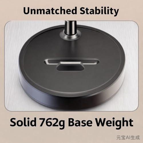 Rotatable Dual Phone Stand, Carbon Steel Weighted Base - size: Phone