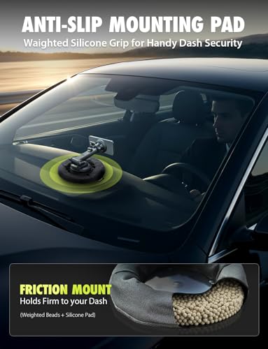 Bracketron NavMat GPS Dashboard Pad, Weighted Beanbag Friction Base