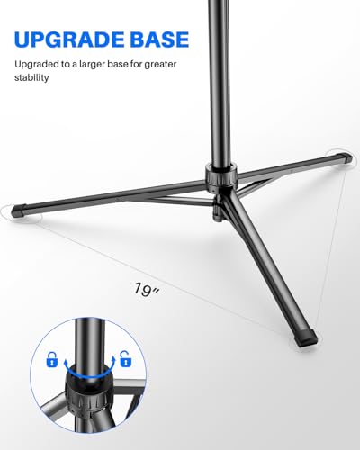 Extendable Phone Tripod for iPhone, Selfie Stick with Remote & Phone Holder - color: Black