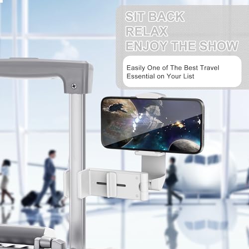 Perilogics Airplane Phone Holder Mount, Plane Travel Essentials (White) - color: White