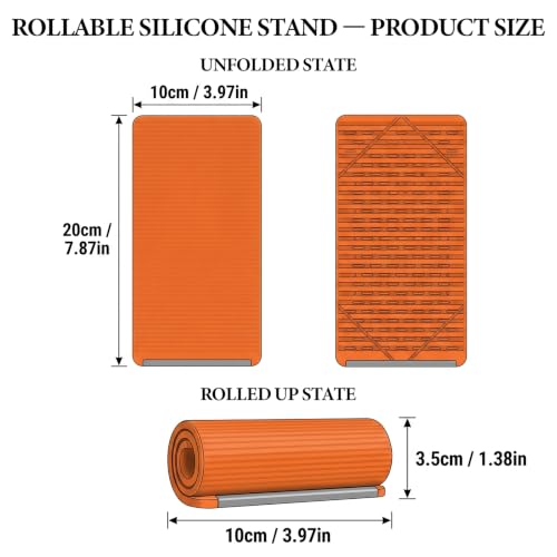 Flexible Silicone Phone Stand Foldable Adjustable Desk Holder for Travel