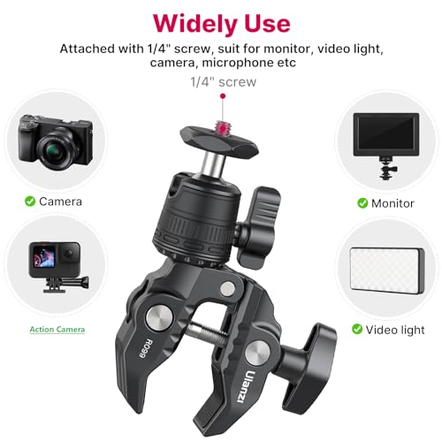 ULANZI R099 Super Clamp Camera Mount with 360° Ballhead - style: R099