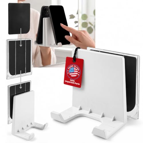 AIRSTIK Cell Phone Holder for Glass Shower, Mirror & Window, White - color: White