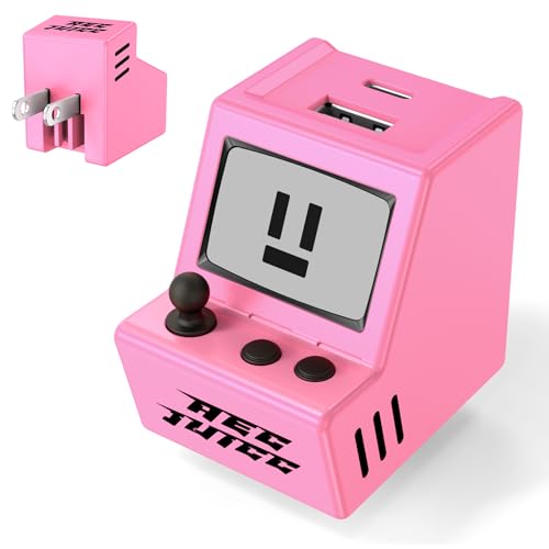 USB C Charger Block Cute 30W Dual Port Fast Charger Plug Cell Phone Block - color: BB Pink