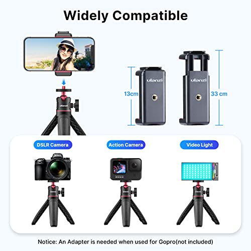 ULANZI MT-08 Mini Extension Pole Tripod for Phone Camera - color: Black