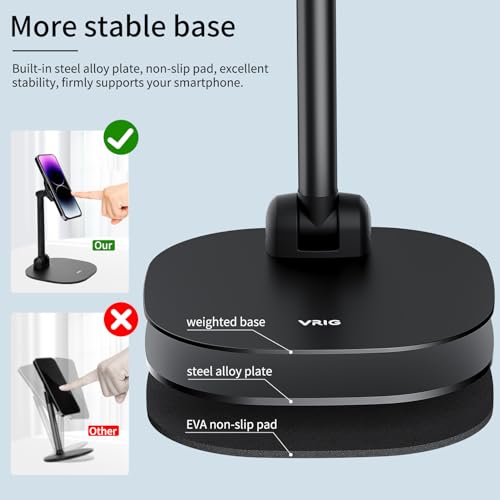 VRIG Magnetic Wireless Charger Phone Stand 360°Rotation Desk Phone Holder - color: Wireless charging