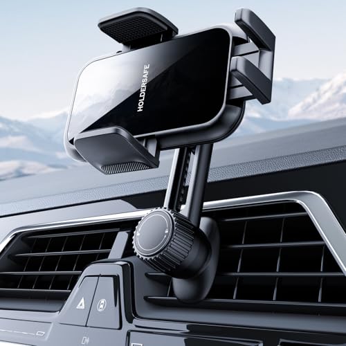 2026 Car Phone Holder [Never Blocking Vent] with Wide Clamp - color: Acrylic