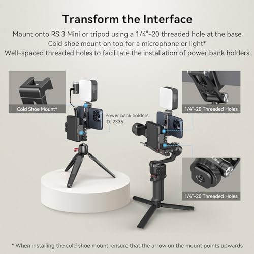 SMALLRIG Universal Phone Holder Mount with Cold Shoe - 4382 - size: Version 1